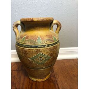 “Vintage Italian/Portuguese Amphora-Style Pottery Vase – Rustic